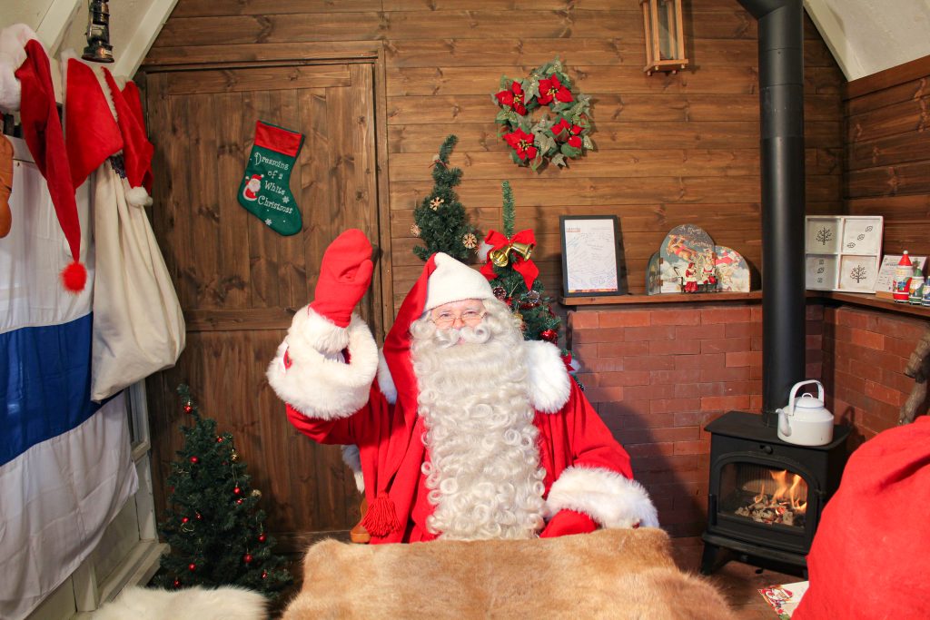 Image of visiting Santa Claus at Finnish Forests and Hotels